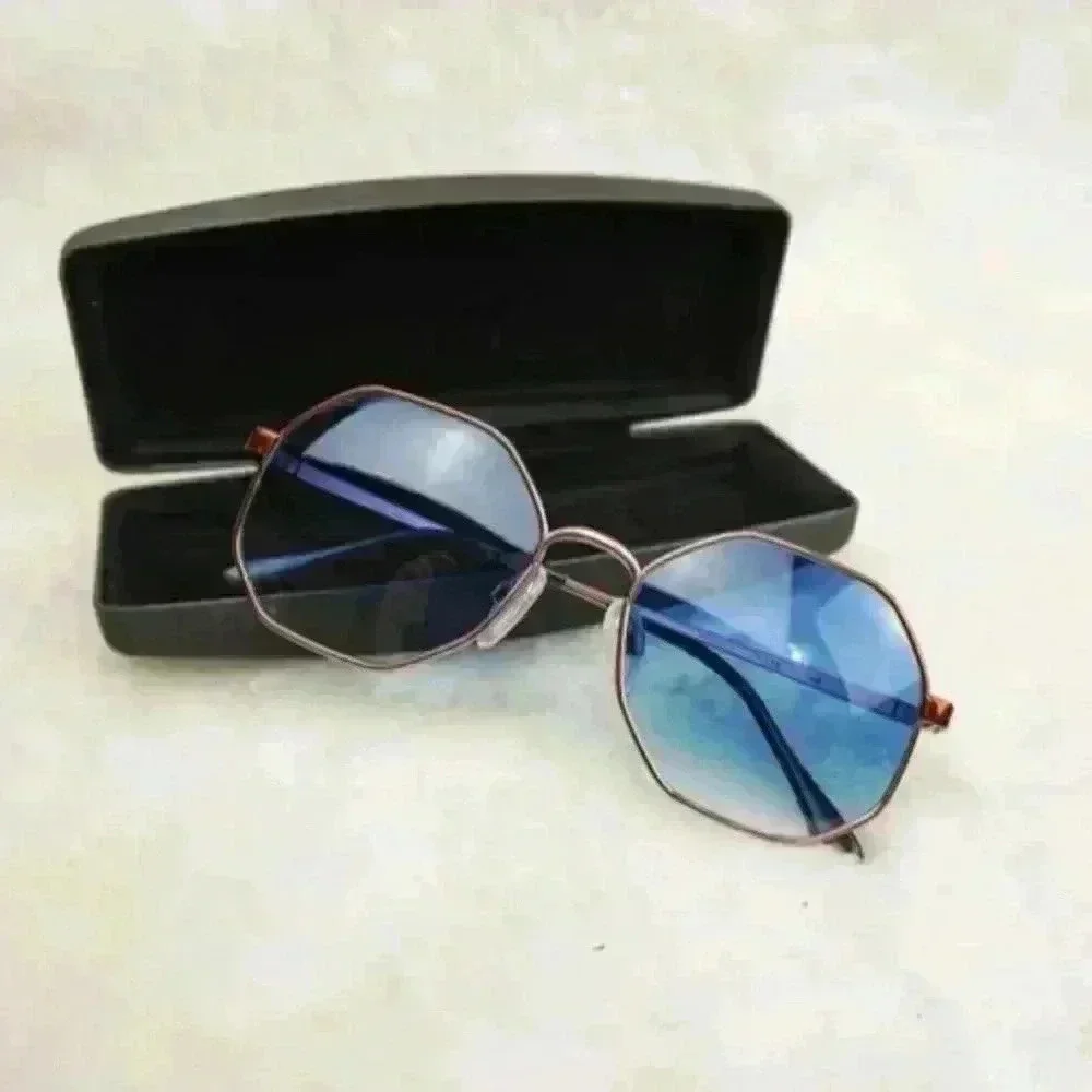 Vintage Menrad 70s Designer sunglasses authentic blue/ rose gold (from Germany)